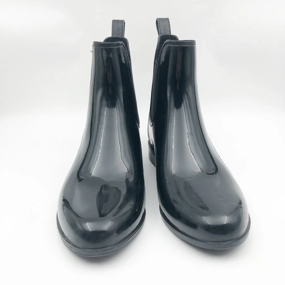 Sam Edelman Shoes Womens 8 Tinsley Black Patent Leather Chelsea Rain Boots